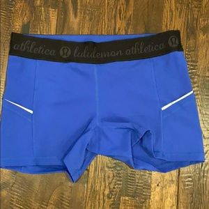 Blue Lululemon shorts